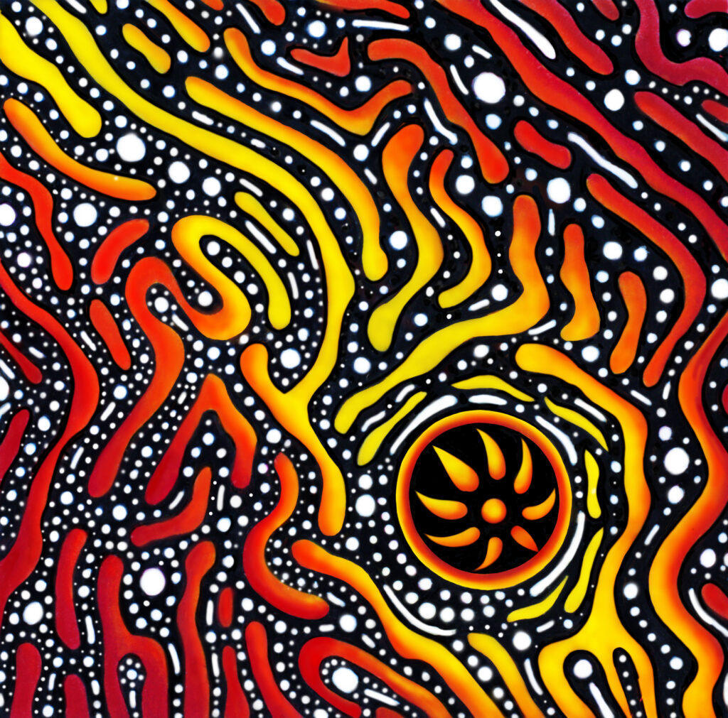 Caldera — Ink, acrylic