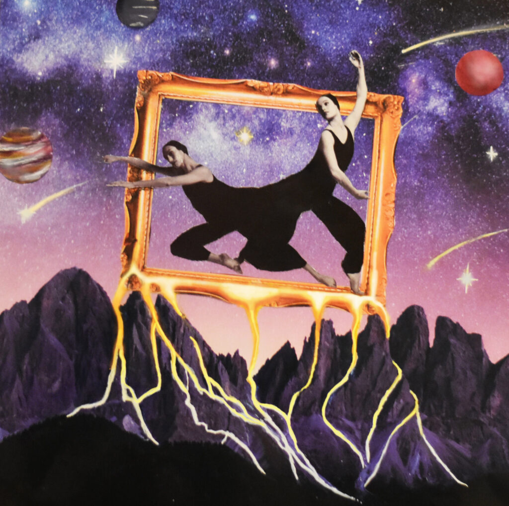Held by Nothing, Rooted in Everything — Analogue collage, digital