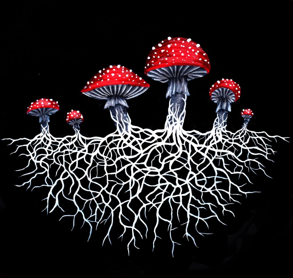 Mycelium Connection — acrylic